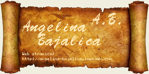 Angelina Bajalica vizit kartica